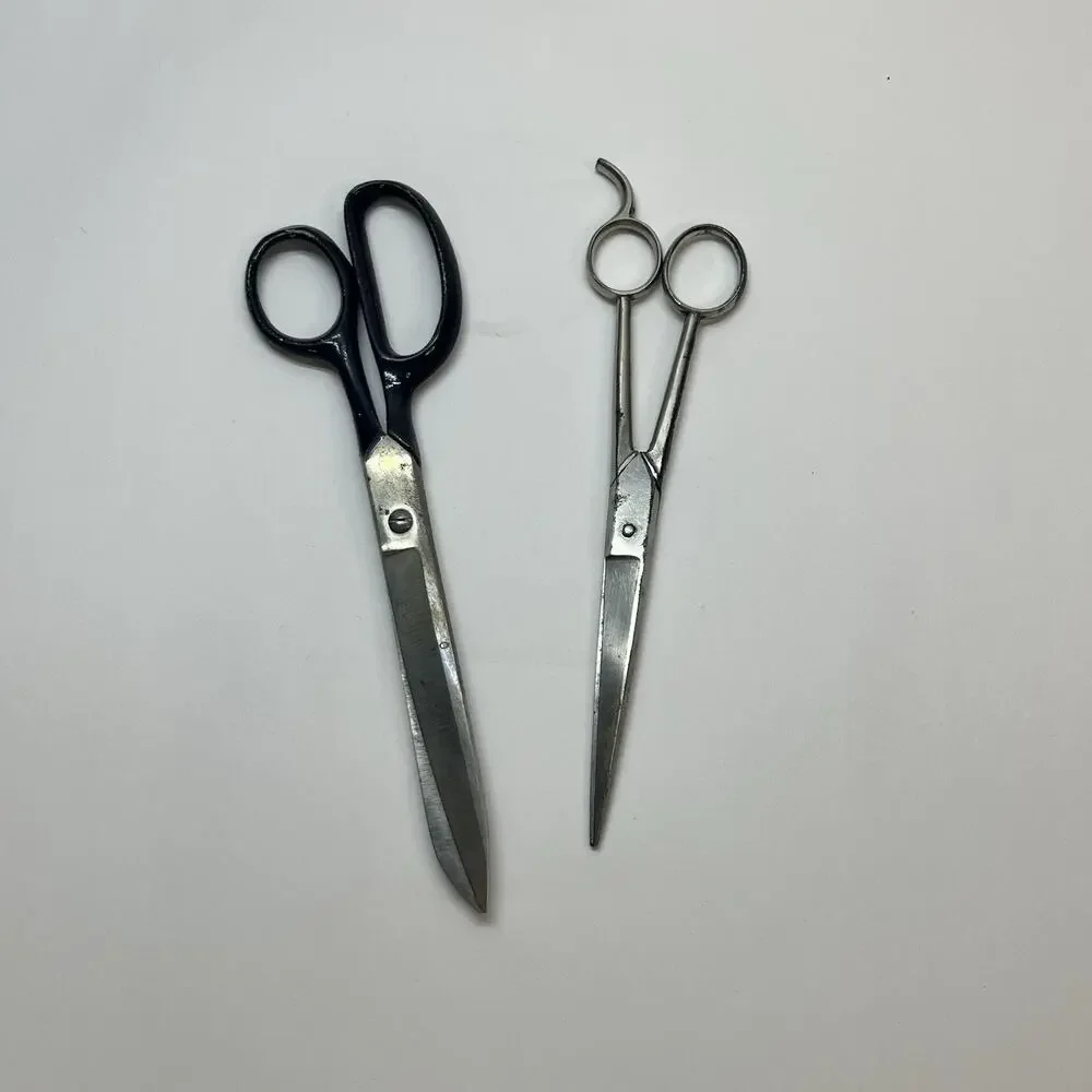 vintage scissors black handle 14 4‎ and boker crafts collectibles